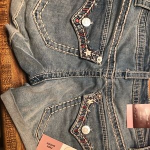 Knox rose size six star midi shorts NWT